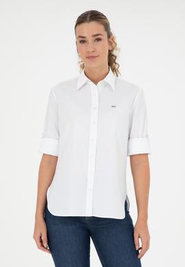 Kadın Beyaz Uzun Kollu Gömlek - 50289122002