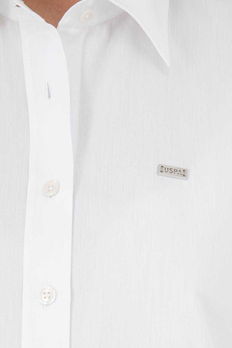 Kadın Beyaz Uzun Kollu Gömlek - 50289122002