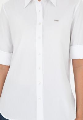 Kadın Beyaz Uzun Kollu Gömlek - 50289122002