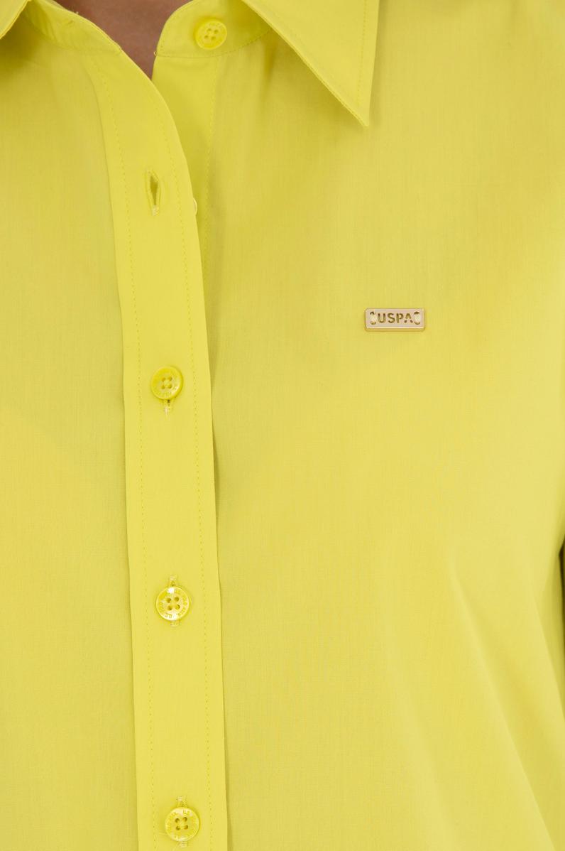 Kadın Fıstık Yeşili Uzun Kollu Gömlek