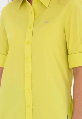 Kadın Fıstık Yeşili Uzun Kollu Gömlek - 50289122013