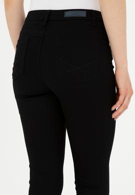 Kadın Siyah Kanvas Pantolon - 50289448021