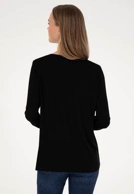 Kadın Siyah Sweatshirt - 50256286021