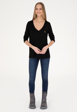 Kadın Siyah Sweatshirt - 50256286021