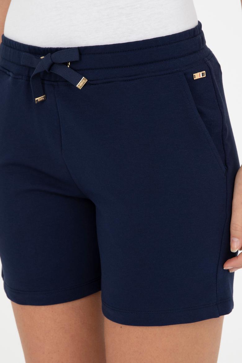 Kadın Lacivert Örme Şort - 50285885006