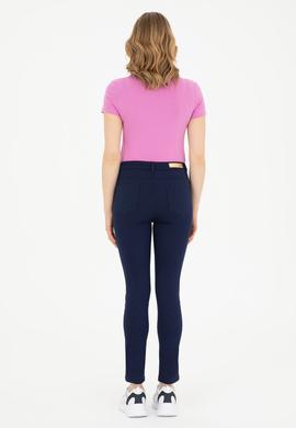 Kadın Lacivert Kanvas Pantolon - 50289448012