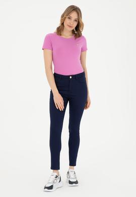 Kadın Lacivert Kanvas Pantolon - 50289448012