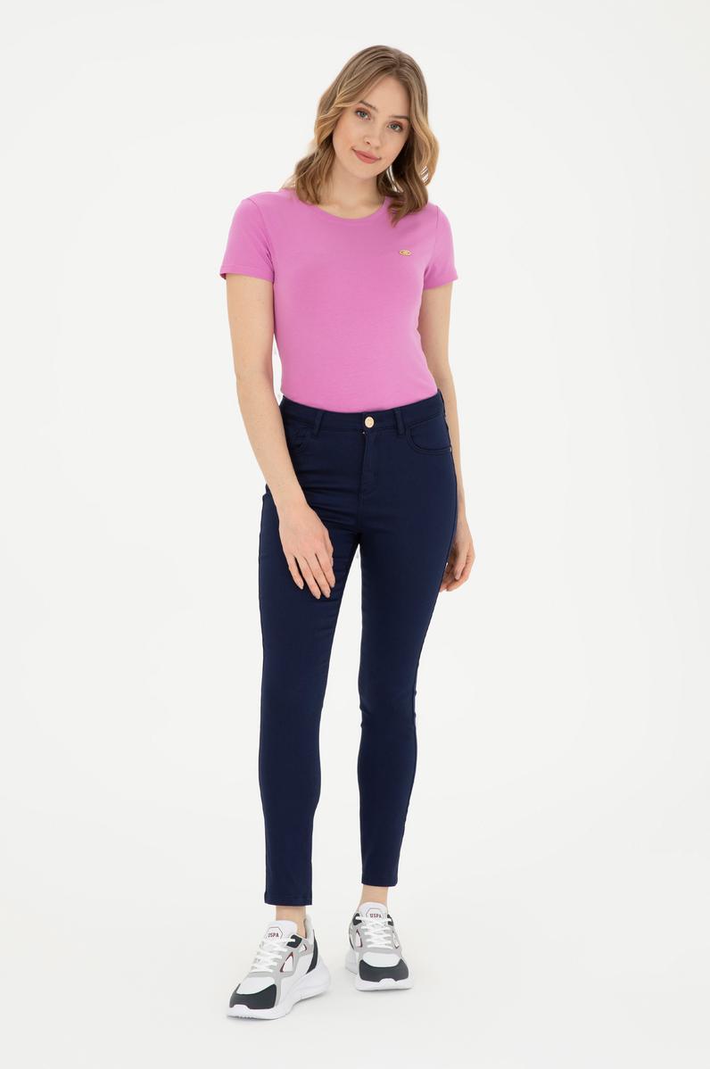 Kadın Lacivert Kanvas Pantolon