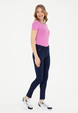 Kadın Lacivert Kanvas Pantolon - 50289448012