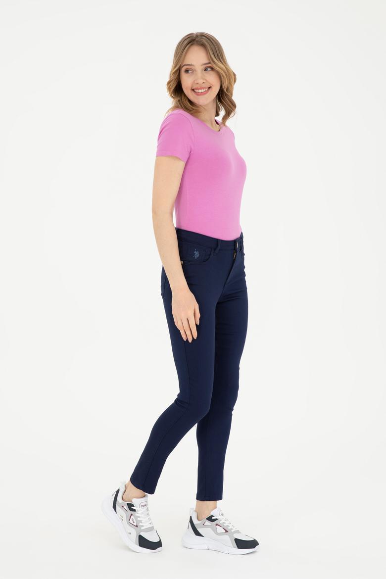 Kadın Lacivert Kanvas Pantolon - 50289448012