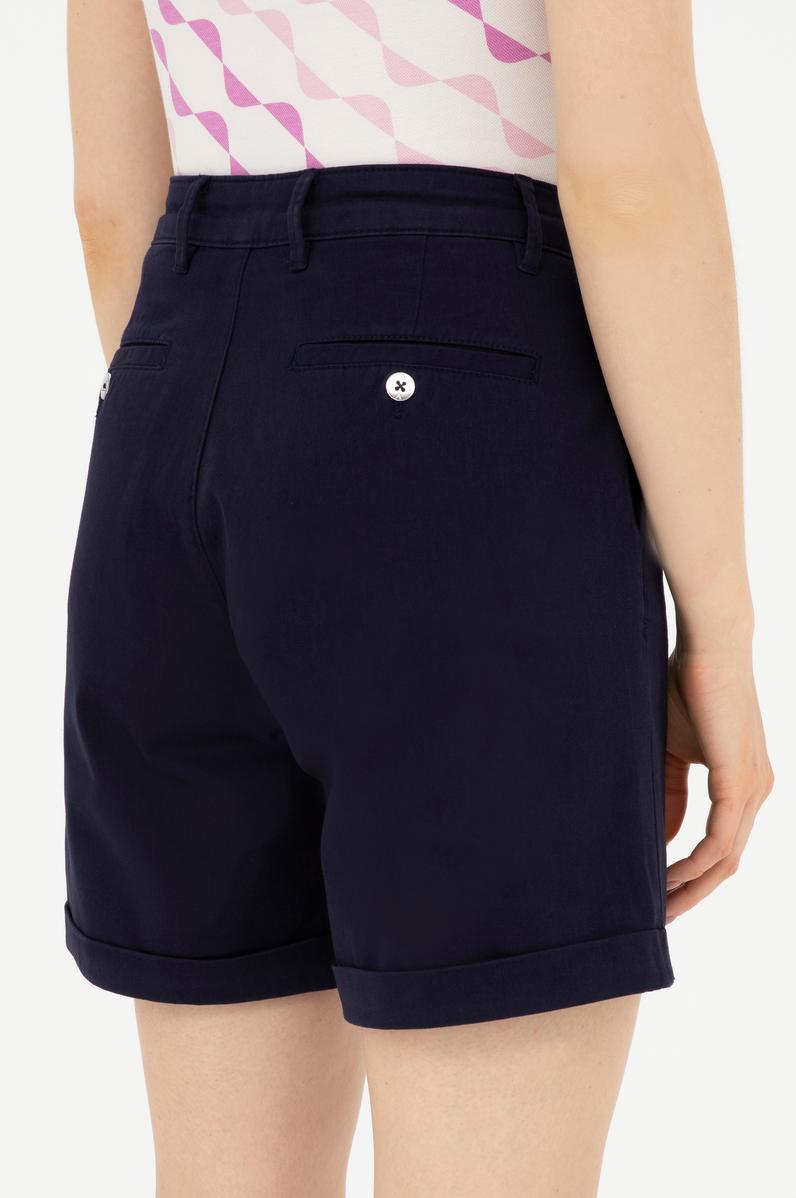 Kadın Lacivert Dokuma Şort