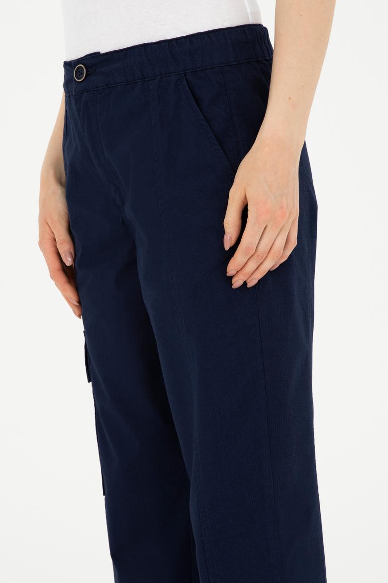 Kadın Lacivert Kanvas Pantolon - 50282584020