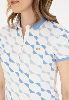 Kadın Koyu Mavi Polo Yaka Tişört - 50282906007