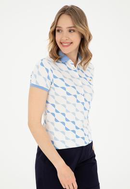 Kadın Koyu Mavi Polo Yaka Tişört - 50282906007