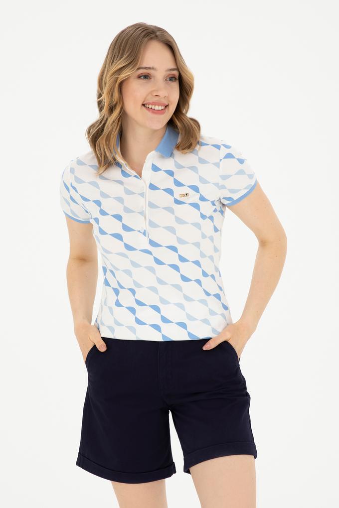 Kadın Koyu Mavi Polo Yaka Tişört