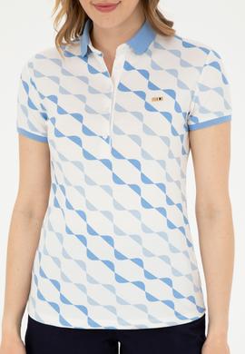 Kadın Koyu Mavi Polo Yaka Tişört - 50282906007