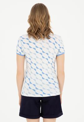 Kadın Koyu Mavi Polo Yaka Tişört - 50282906007