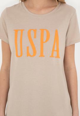 Kadın Açık Haki Bisiklet Yaka  Tişört - 50285843067