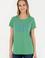 Kadın Yeşil Bisiklet Yaka Tişört
