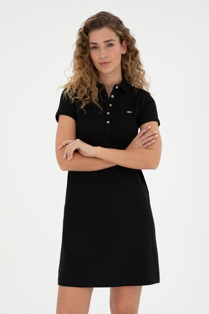 Kadın Siyah Örme Elbise