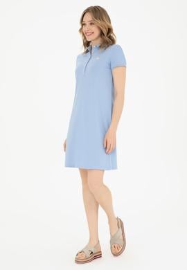 Kadın Açık Mavi Örme Elbise - 50285859078