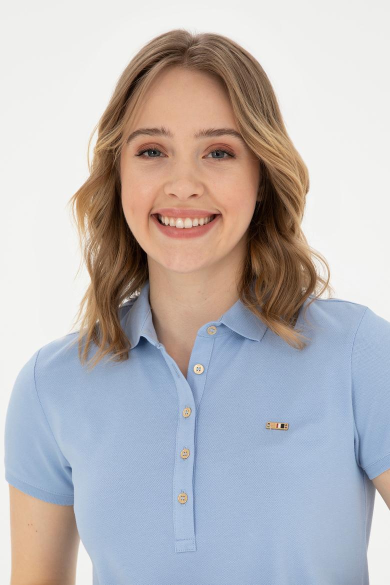 Kadın Açık Mavi Örme Elbise - 50285859078