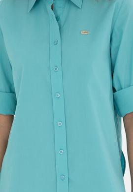 Kadın Mint Uzun Kollu Gömlek - 50289122018