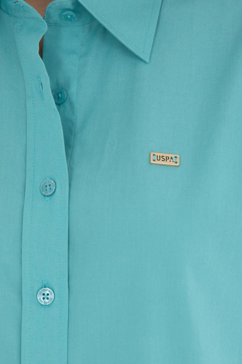 Kadın Mint Uzun Kollu Gömlek - 50289122018