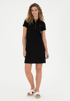 Kadın Siyah Örme Elbise - 50285859008