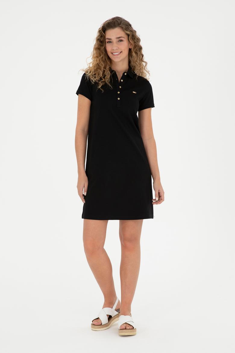 Kadın Siyah Örme Elbise - 50285859008