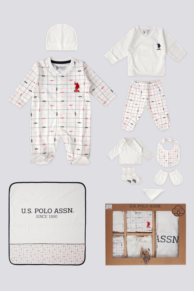 Erkek Bebek Beyaz Hastane Çıkışı 10'lu Set