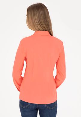 Kadın Nar Çiçeği Uzun Kollu Basic Gömlek - 50283990043