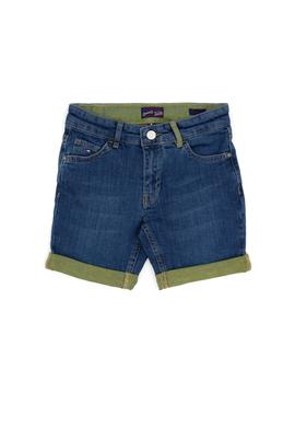 Erkek Çocuk Mavi Jean Şort - 50285413016