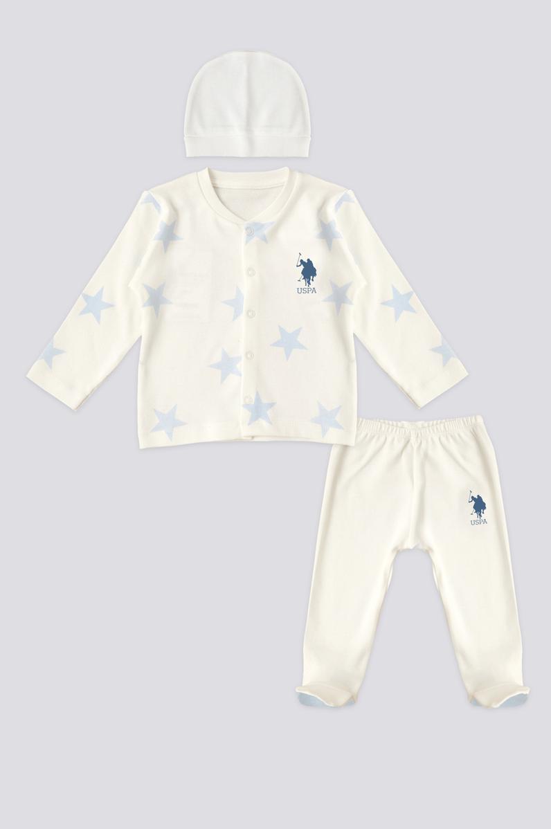 Erkek Bebek Patikli 3'lü Takım