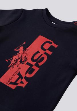 Erkek Bebek 2'li Kısa Kol Lacivert Tişört Takım - 50301965005