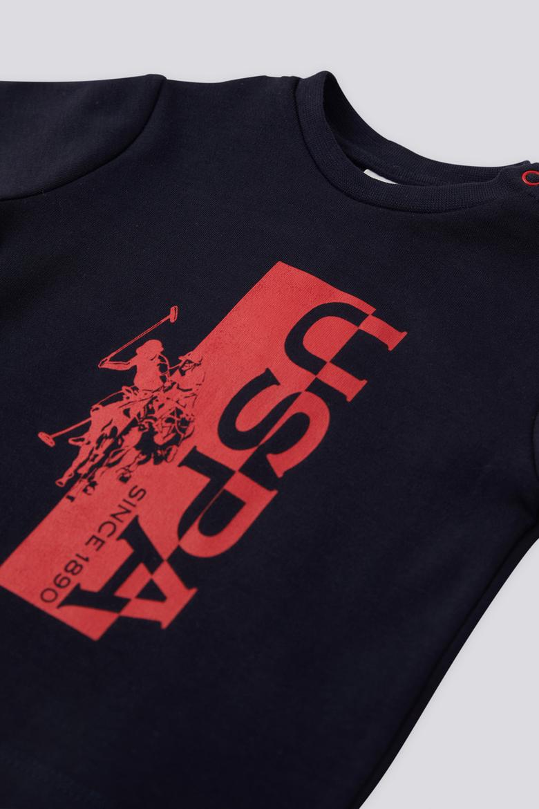 Erkek Bebek 2'li Kısa Kol Lacivert Tişört Takım - 50301965005