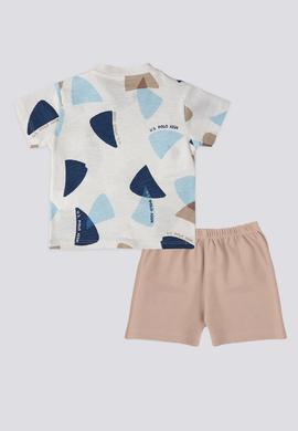 Erkek Bebek Desenli İkili Takım - 50302006005