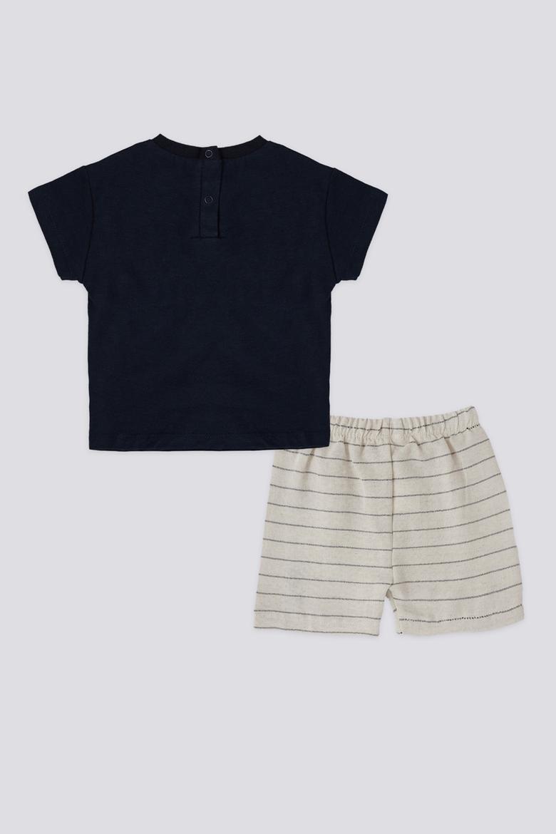 Erkek Bebek Cep Detaylı 2'li Takım - 50301978002