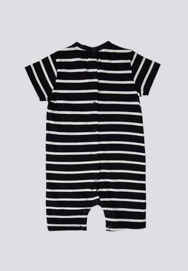 Erkek Bebek Siyah Beyaz Çizgili Tulum - 50301999001