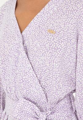 Kadın Lila Mini Boy Dokuma Elbise - 50289209010