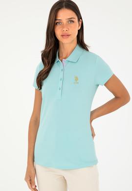 Kadın Su Yeşili Basic Tişört - 50280065069