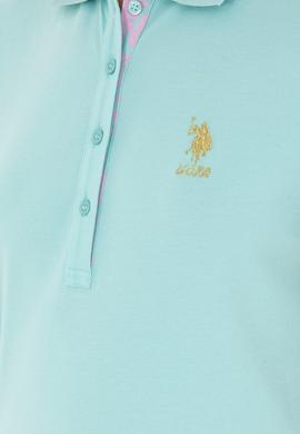 Kadın Su Yeşili Basic Tişört - 50280065069