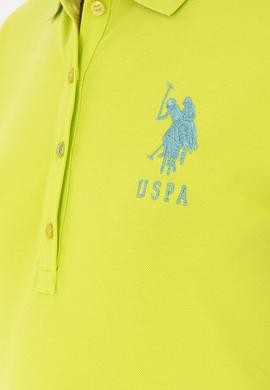 Kadın Fıstık Yeşili Basic Polo Yaka Tişört - 50280063108