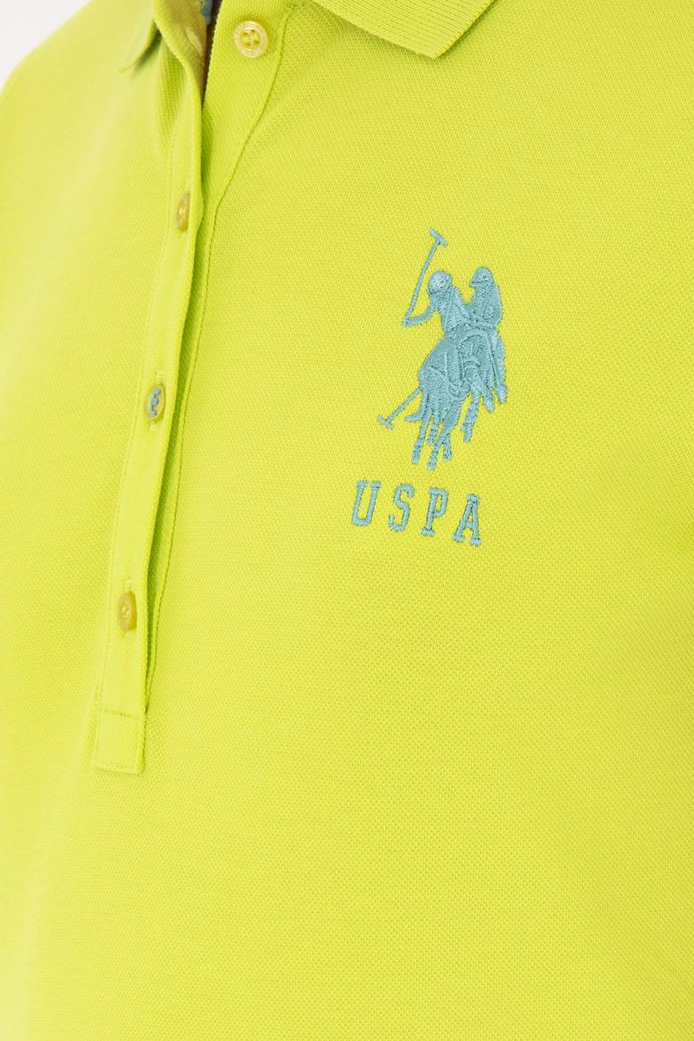 Kadın Fıstık Yeşili Basic Polo Yaka Tişört - 50280063108