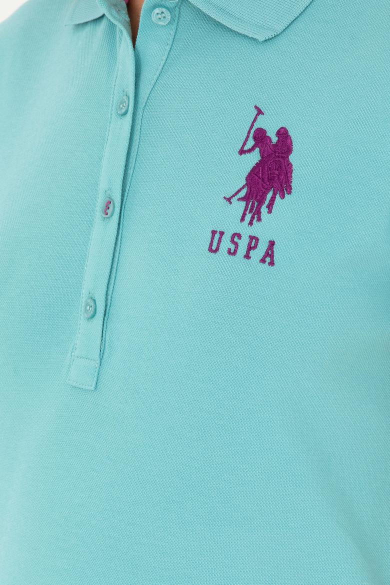 Kadın Mint Basic Polo Yaka Tişört - 50280063027