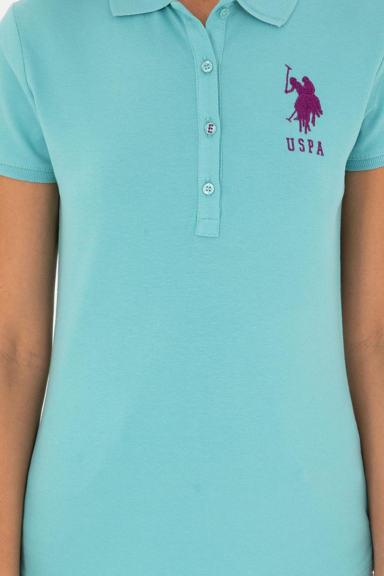 Kadın Mint Basic Polo Yaka Tişört - 50280063027