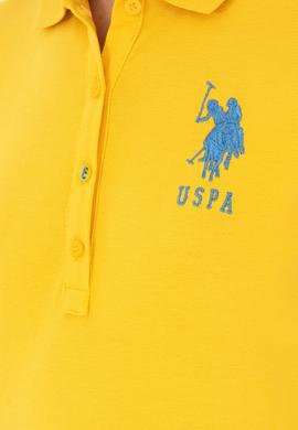 Kadın Sarı Basic Polo Yaka Tişört - 50280063101