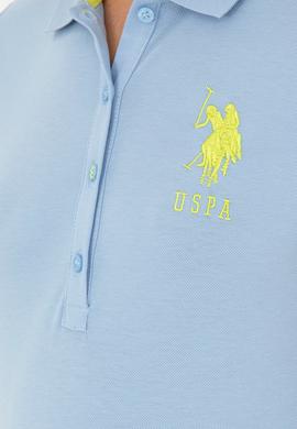 Kadın Açık Mavi Basic Polo Yaka Tişört - 50280063094