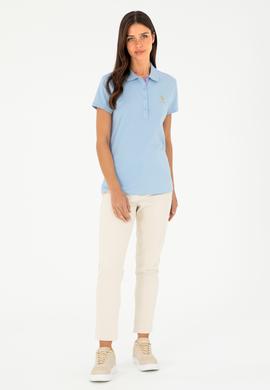 Kadın Açık Mavi Basic Tişört - 50280065158