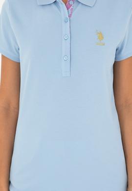 Kadın Açık Mavi Basic Tişört - 50280065158